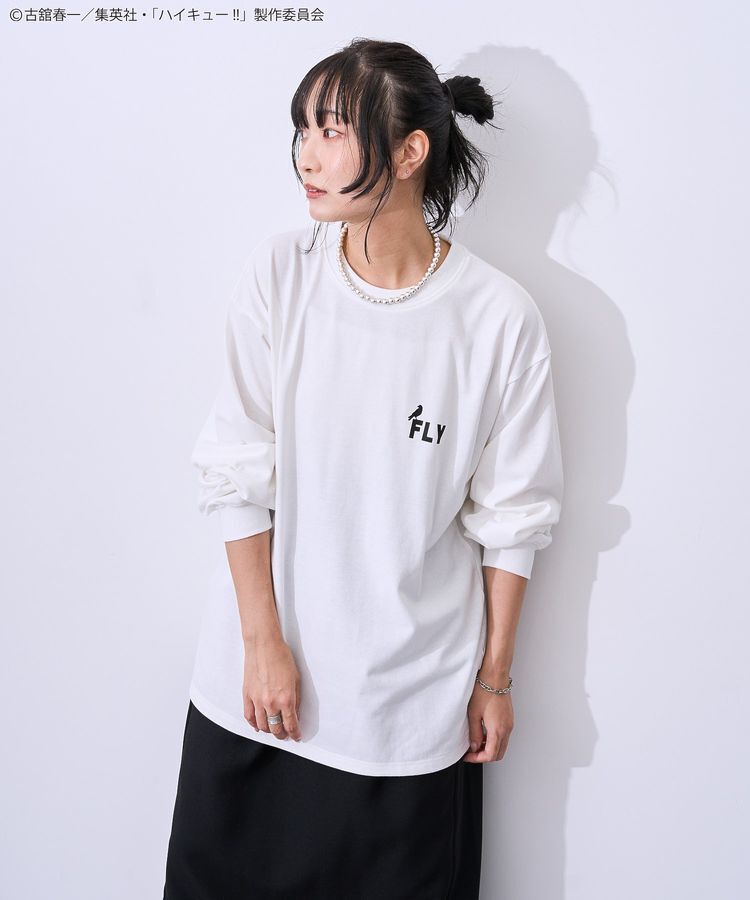 Green Parks「ハイキュー!! モノクロプリント烏野長袖Tシャツ」|Tシャツ・カットソー|