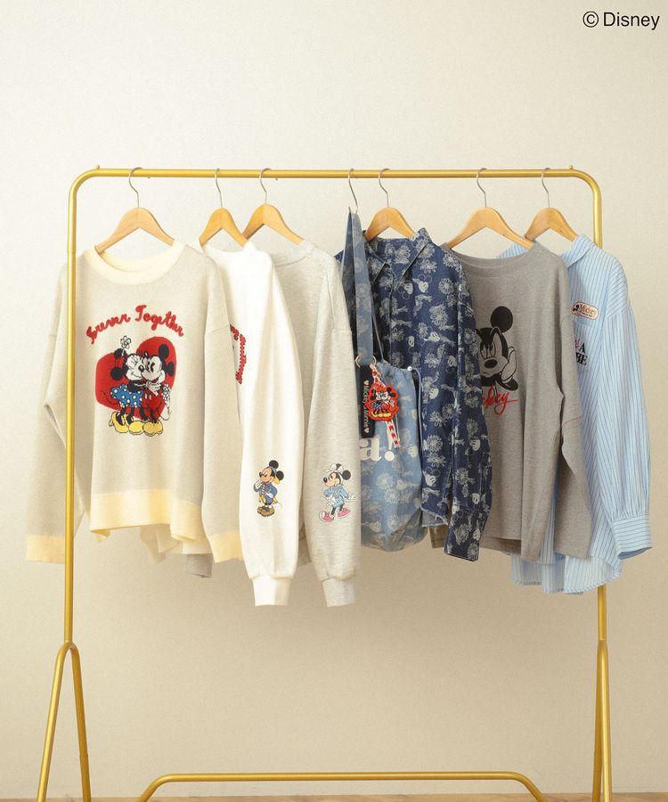 Green Parks「ミッキー&フレンズ/レイヤードプリントロングTシャツ」|Tシャツ・カットソー|