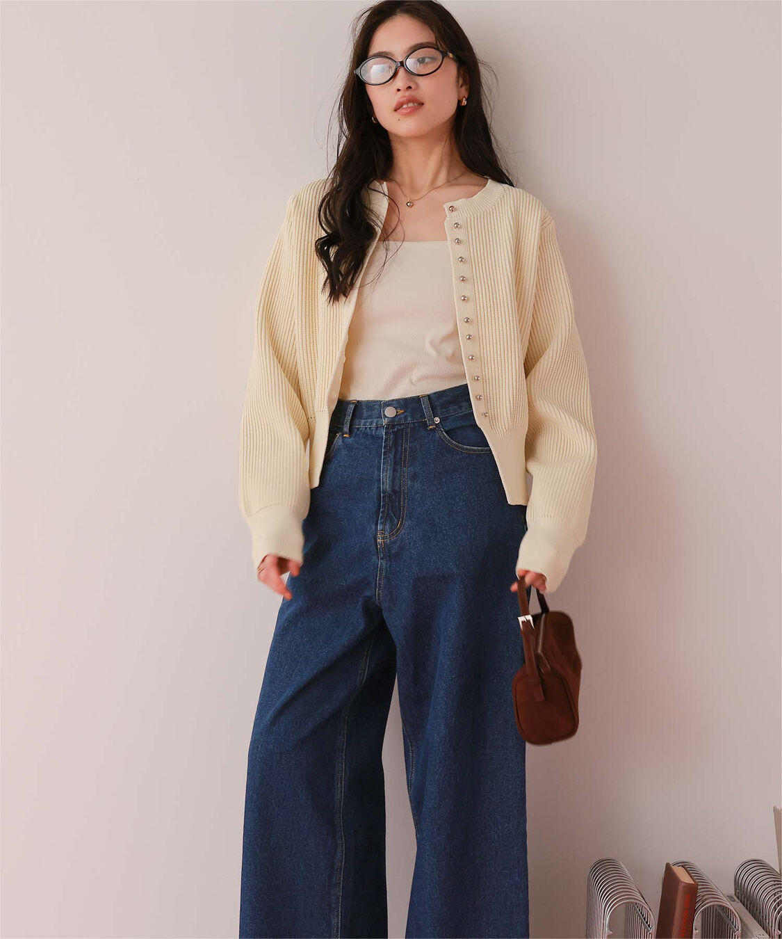 titivate「ワイドルーズデニムパンツ」|デニム|