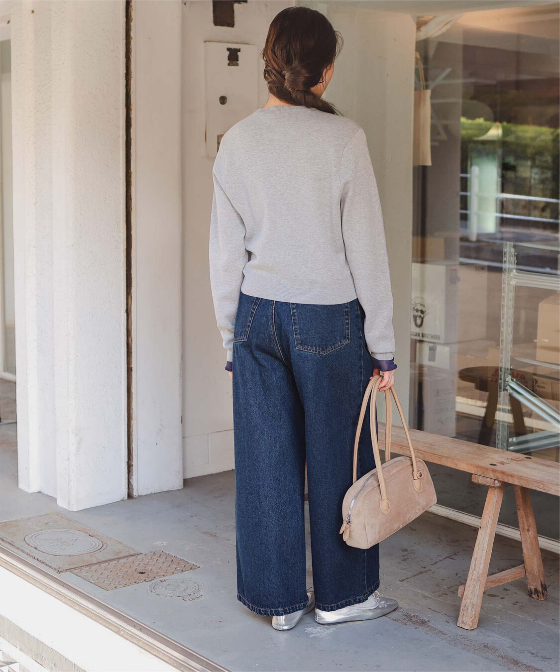 titivate「ワイドルーズデニムパンツ」|デニム|