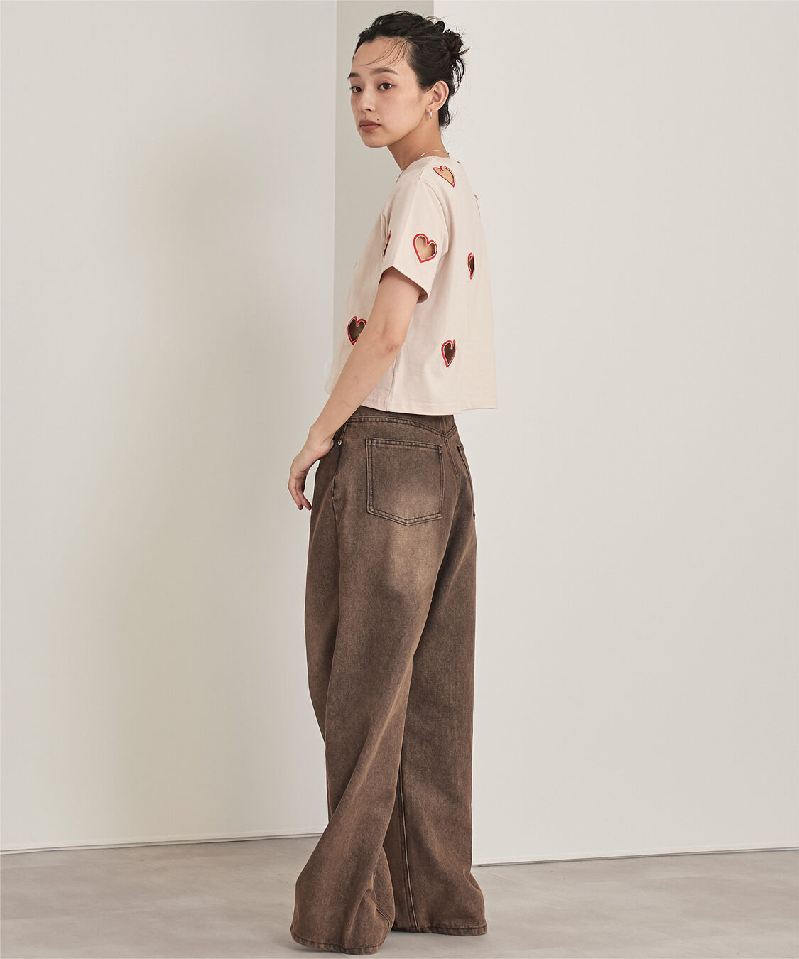 miette「ハートカットTシャツ」|Tシャツ・カットソー|