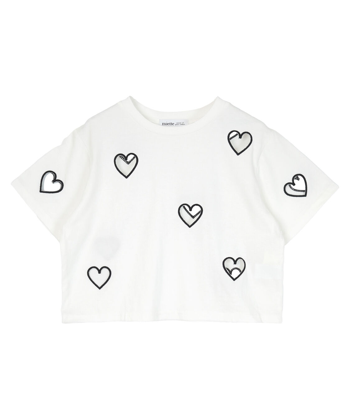 miette「ハートカットTシャツ」|Tシャツ・カットソー|