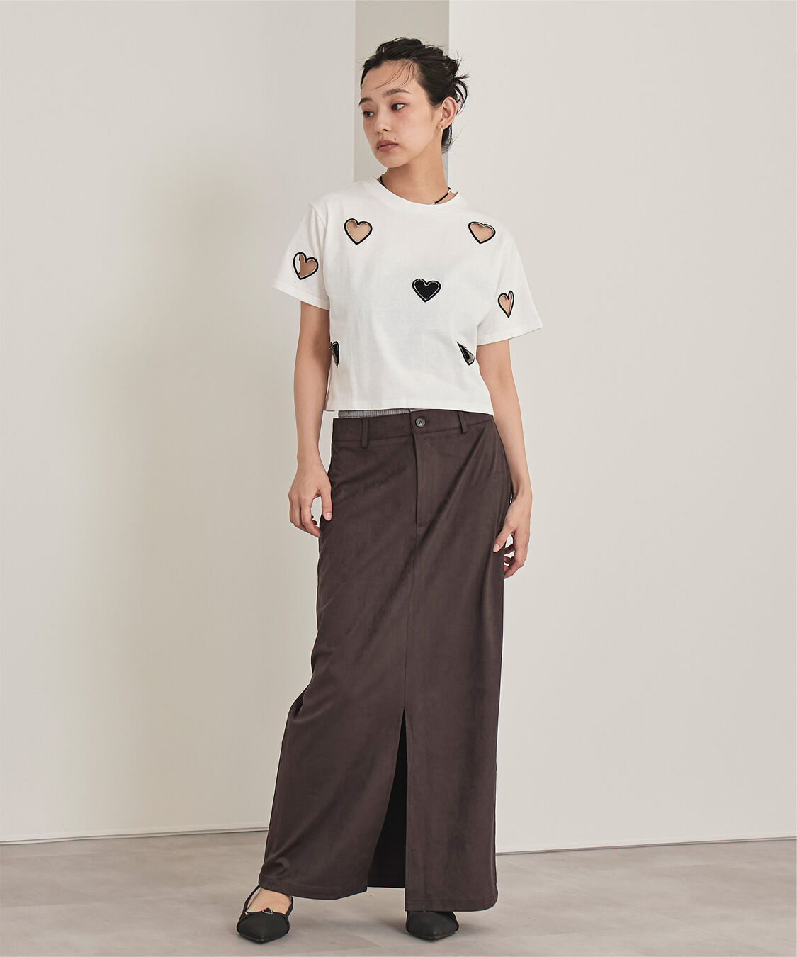 miette「ハートカットTシャツ」|Tシャツ・カットソー|
