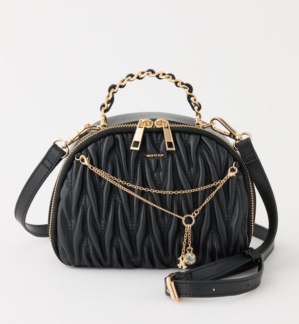  「キルティングハーフムーンミニバッグ」|ショルダー・メッセンジャー|