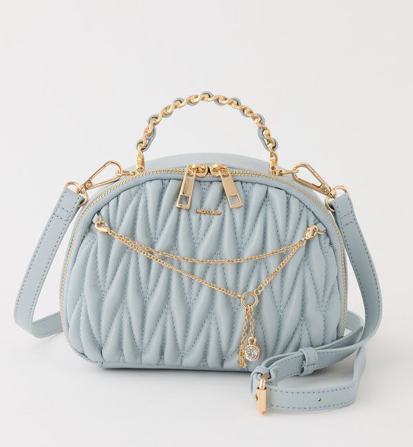  「キルティングハーフムーンミニバッグ」|ショルダー・メッセンジャー|