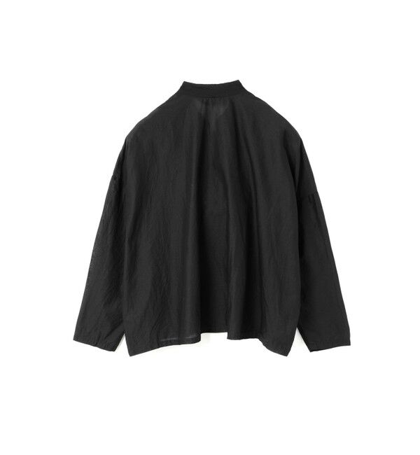 mizuiro ind「mizuiro ind レーススタンドカラーワイドシャツ」|シャツ・ブラウス|