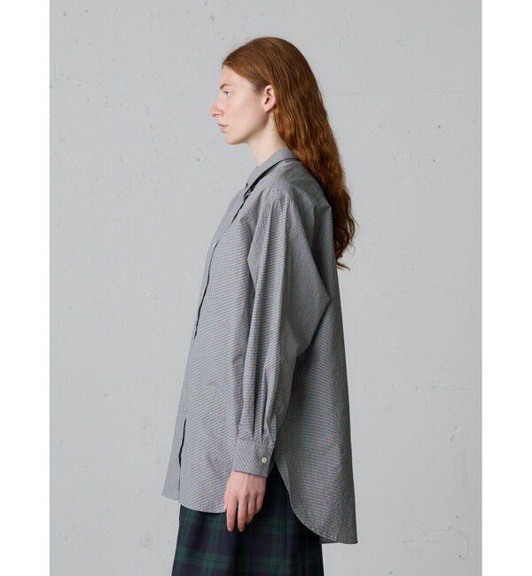 MidiUmi「MidiUmi パターンワイドロングシャツ」|シャツ・ブラウス|