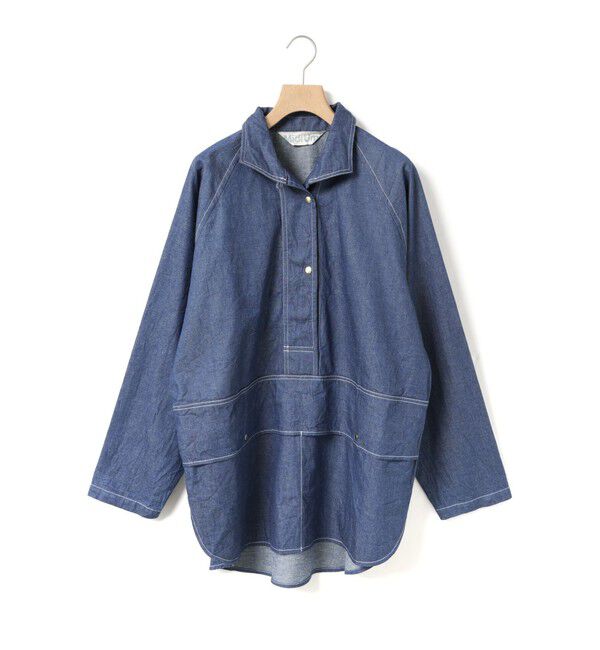 MidiUmi「MidiUmi デニムカバーオール」|シャツ・ブラウス|ブルー