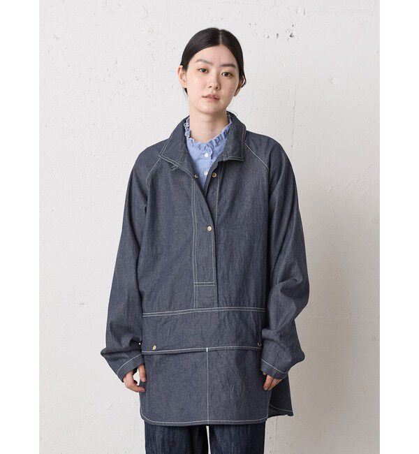 MidiUmi「MidiUmi デニムカバーオール」|シャツ・ブラウス|インディゴ