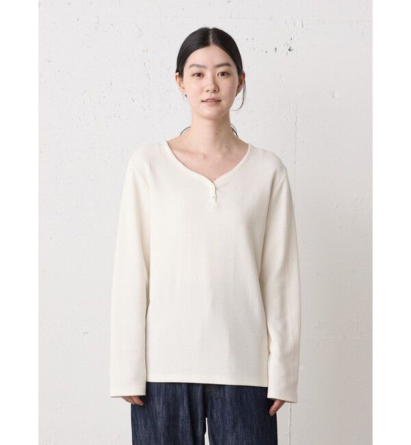 MidiUmi「MidiUmi ヘンリーネックプルオーバー」|Tシャツ・カットソー|オフホワイト