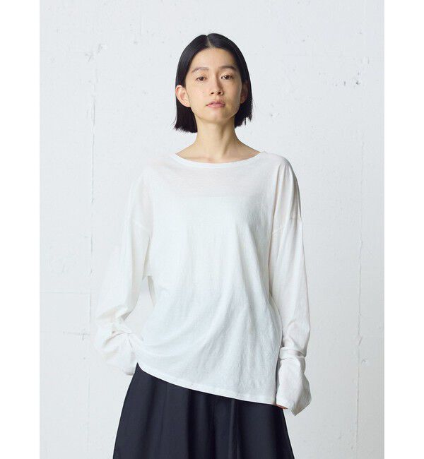 MidiUmi「MidiUmi シアーワイドプルオーバー」|Tシャツ・カットソー|オフホワイト