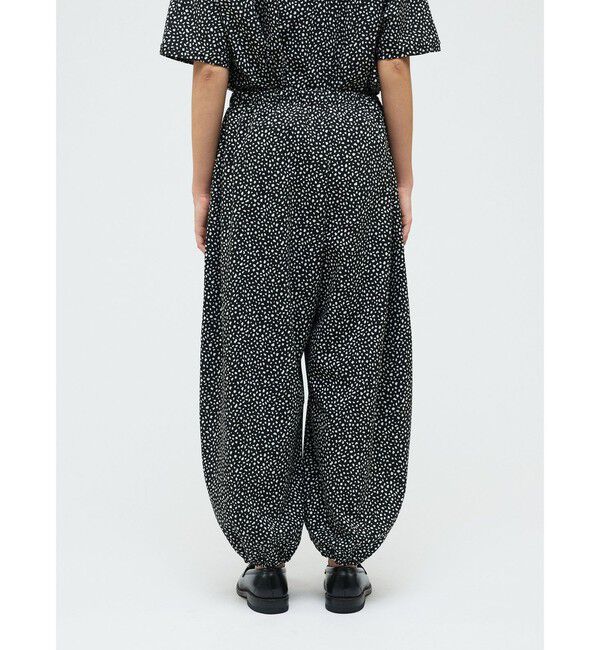 mizuiro ind「mizuiro ind プリントドローストリングヘムパンツ」|その他|