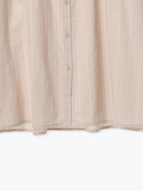 Lugnoncure「カラミストライプギャザーブラウス」|シャツ・ブラウス|