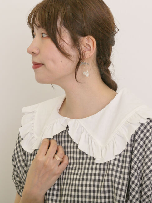 Samansa Mos2「セーラー襟Tシャツ」|Tシャツ・カットソー|オフホワイト