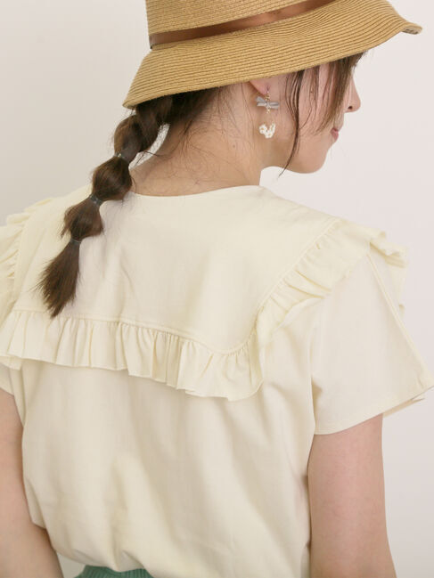 Samansa Mos2「セーラー襟Tシャツ」|Tシャツ・カットソー|