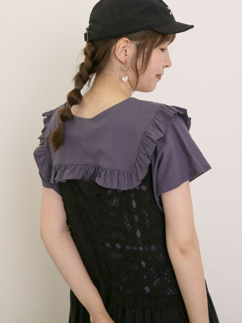 Samansa Mos2「セーラー襟Tシャツ」|Tシャツ・カットソー|