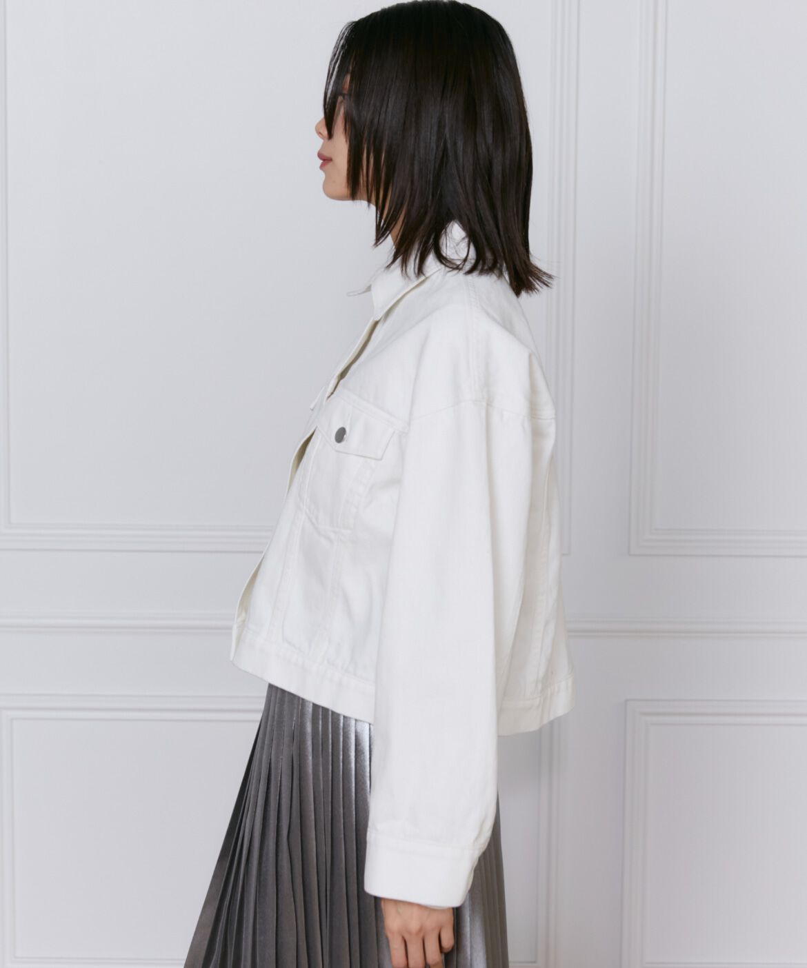 INED「《大きいサイズ》デニムジャケット」|デニムジャケット|