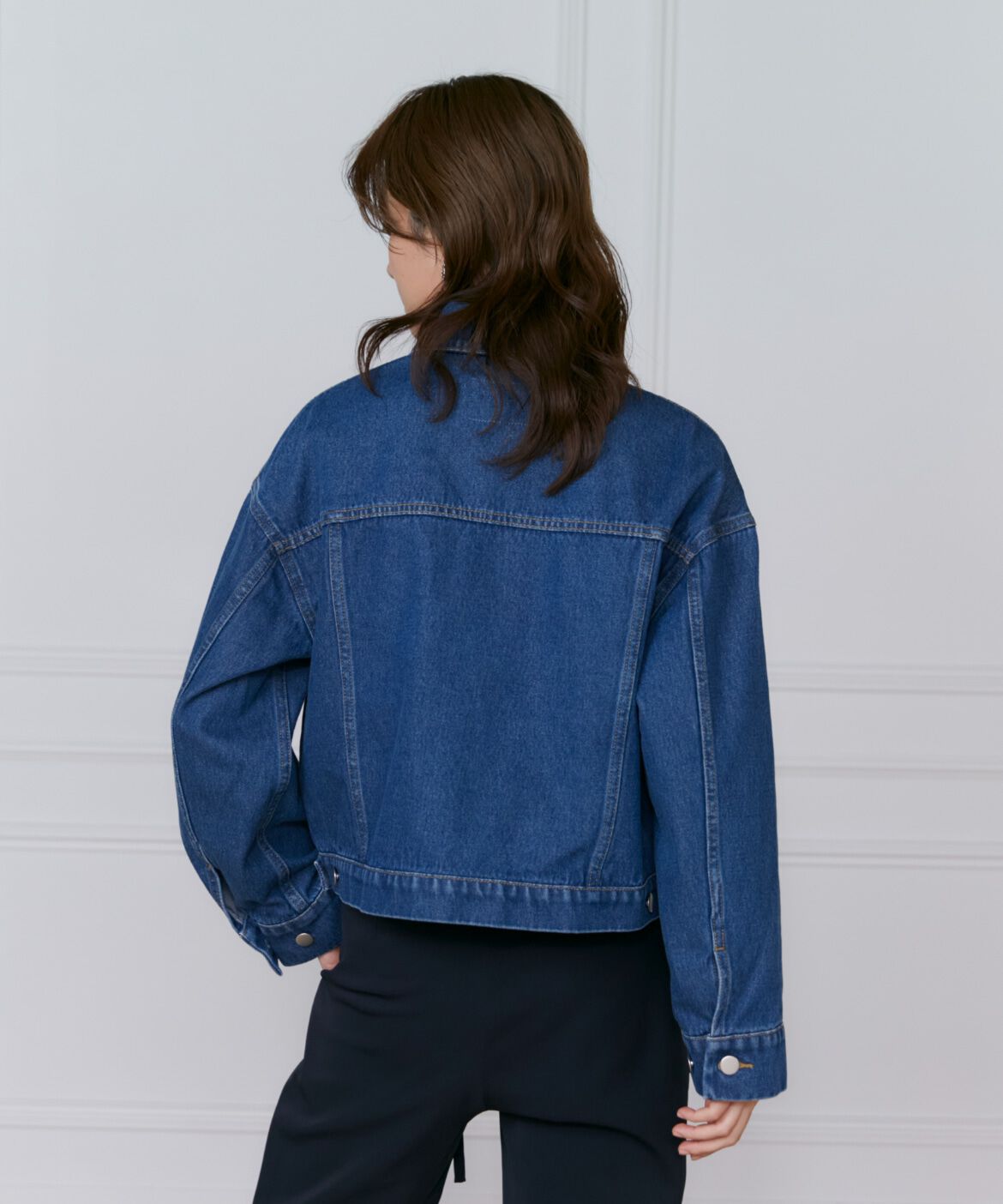 INED「《大きいサイズ》デニムジャケット」|デニムジャケット|