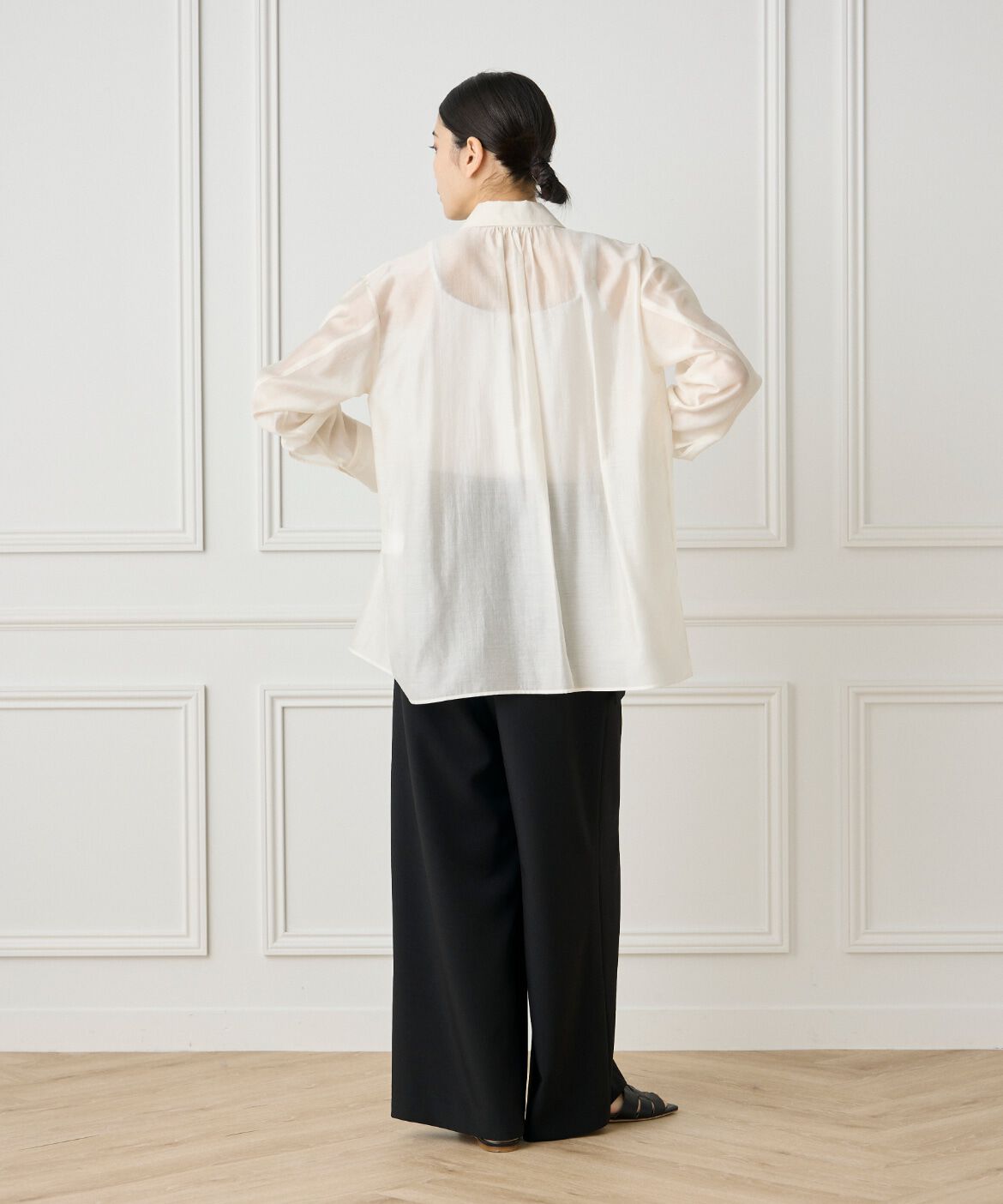 INED「《大きいサイズ》ベルテッドパンツ」|その他|