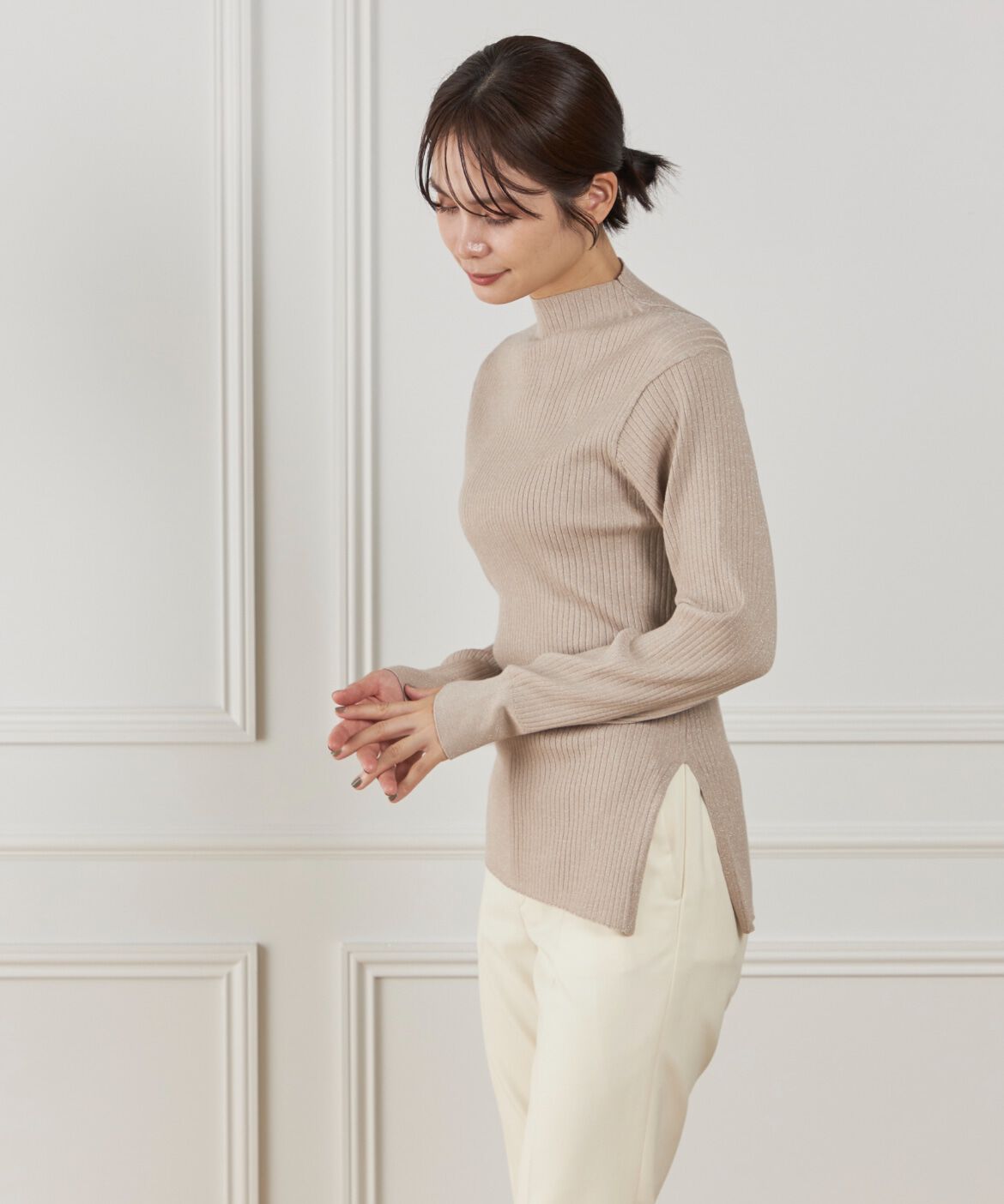 DAY by DAY it&rsquo;s international「ラメハイネックリブニット」|ニット・セーター|