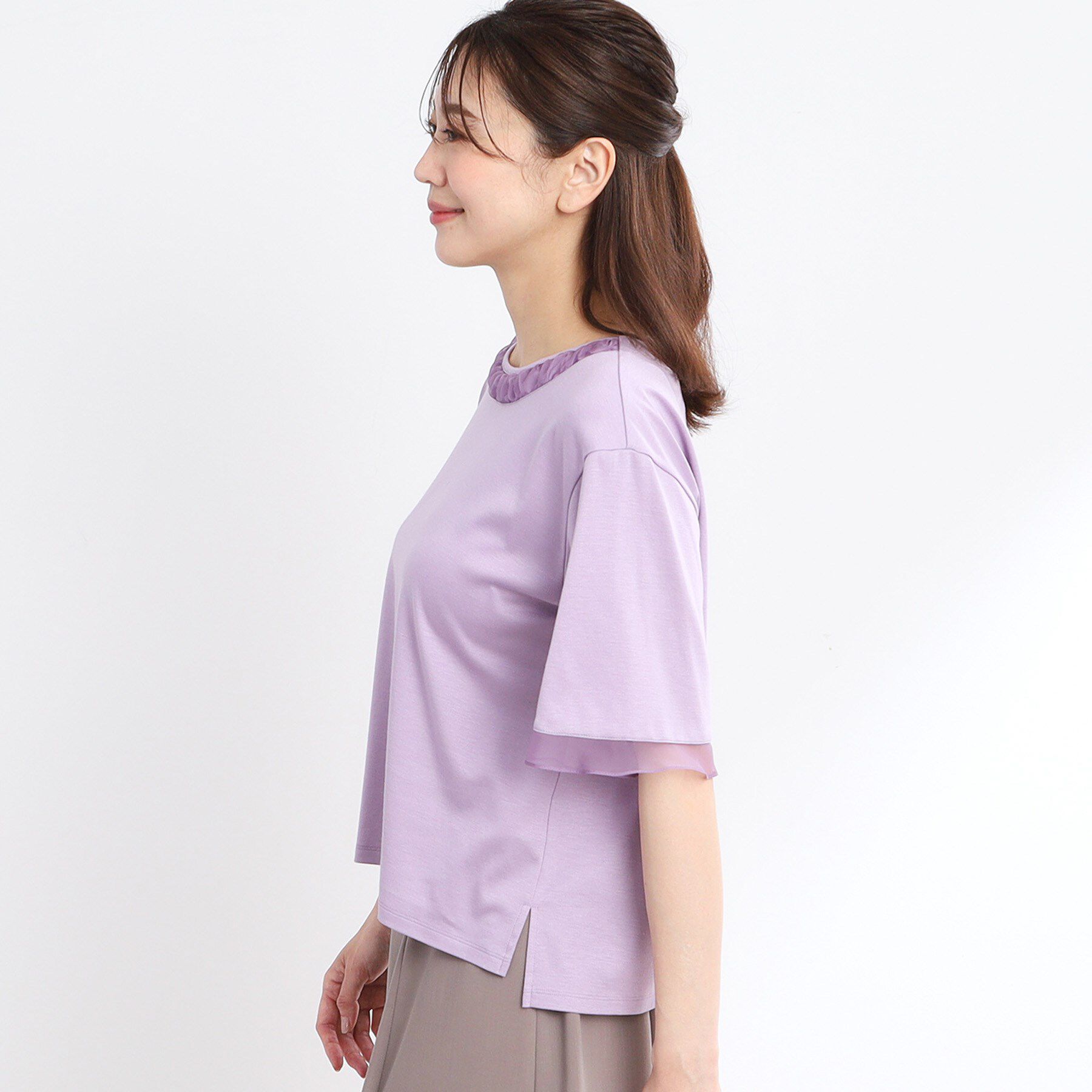 Reflect「【洗える】キレイめジャージプルオーバー」|Tシャツ・カットソー|