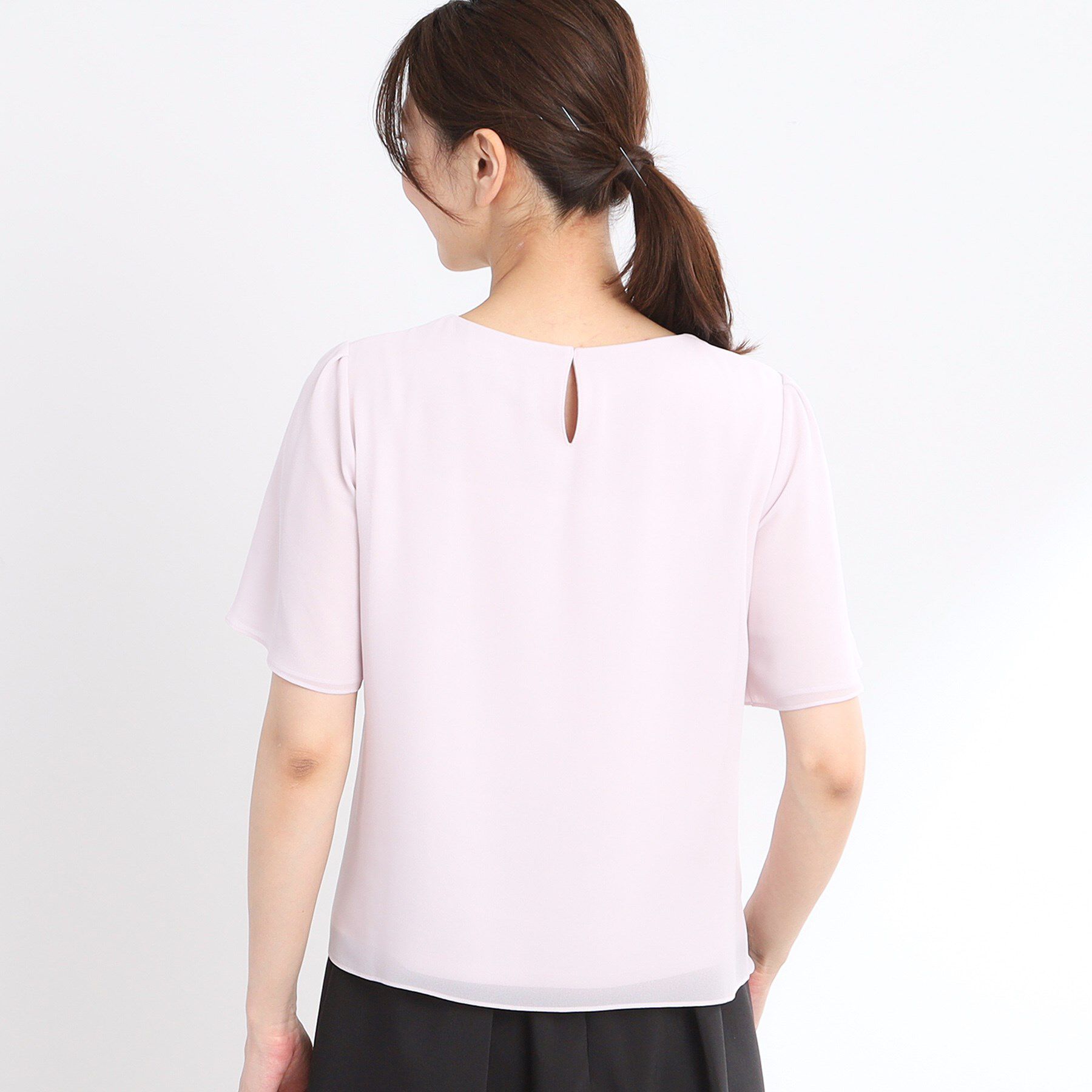 Reflect「【UVカット／接触冷感／マシンウォッシュ可能】タックデザインブラウス」|シャツ・ブラウス|