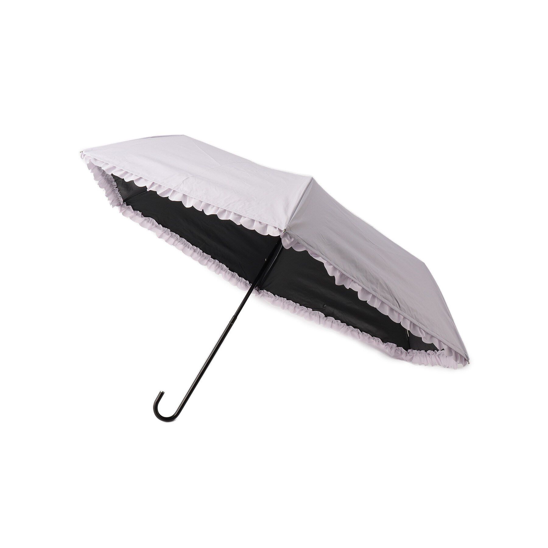 grove「ヒートカットフリル　ミニ【晴雨兼用】【紫外線遮蔽率／遮光率99．9％以上】」|傘|パープル(081)