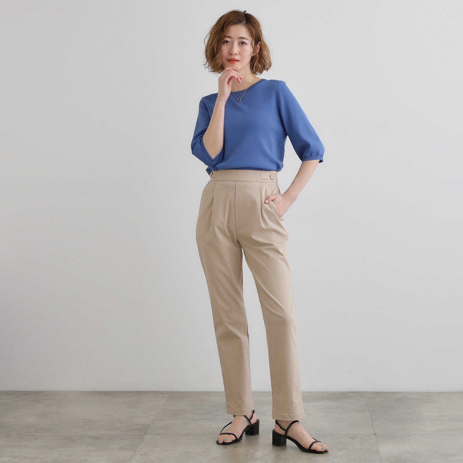 grove「高身長さん向け＋5cm【接触冷感】サマーハイパーストレッチテーパードパンツ」|その他|