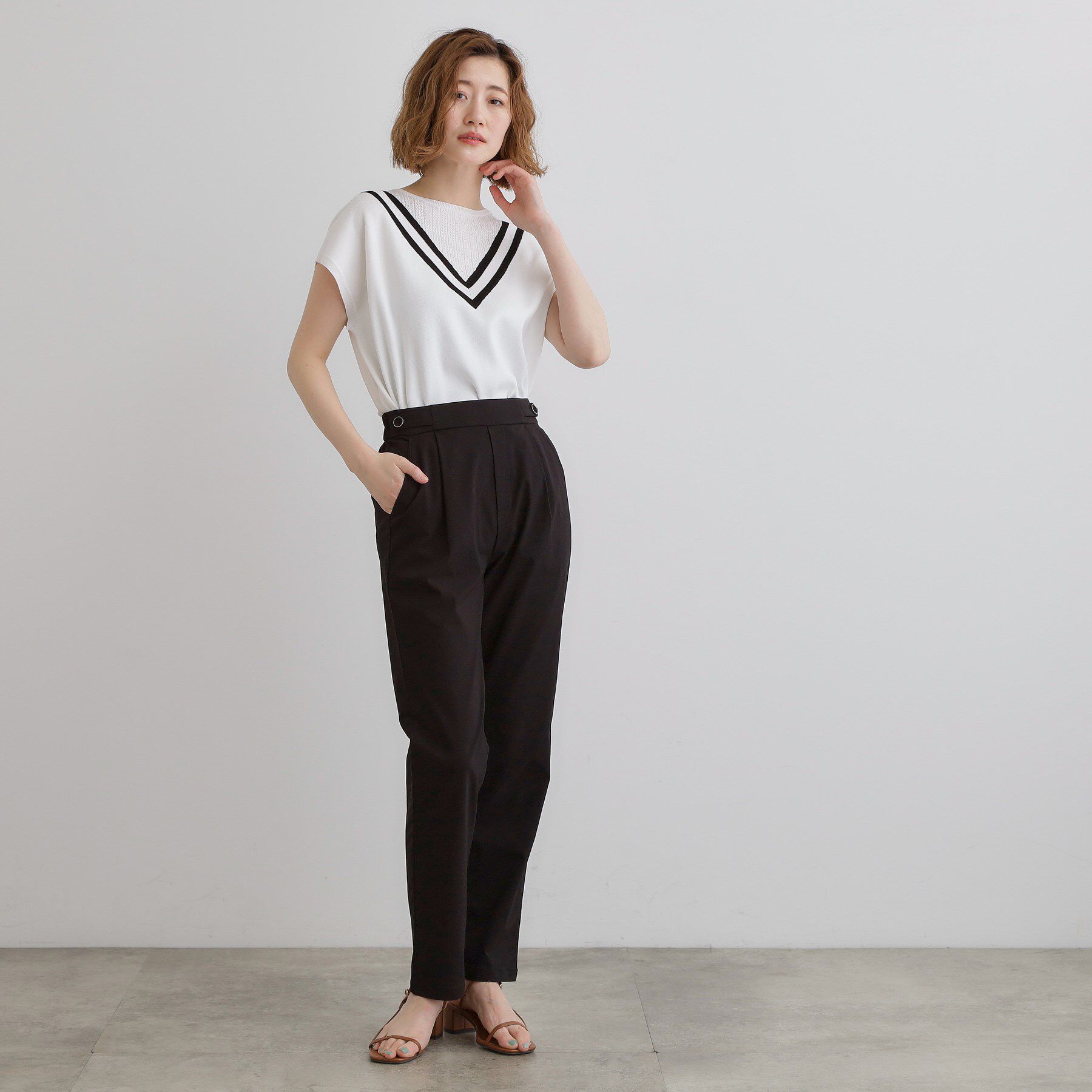 grove「高身長さん向け＋5cm【接触冷感】サマーハイパーストレッチテーパードパンツ」|その他|