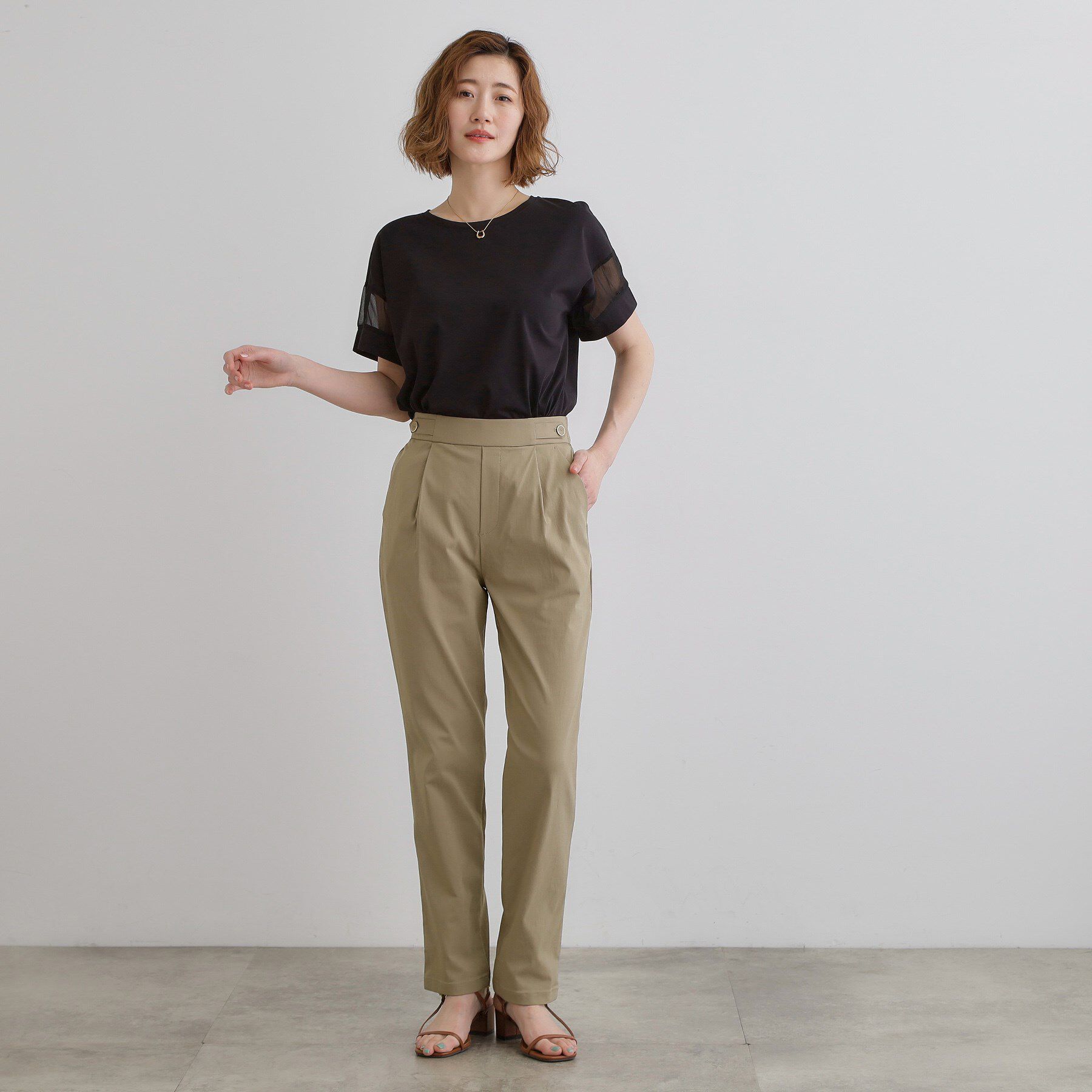 grove「高身長さん向け＋5cm【接触冷感】サマーハイパーストレッチテーパードパンツ」|その他|