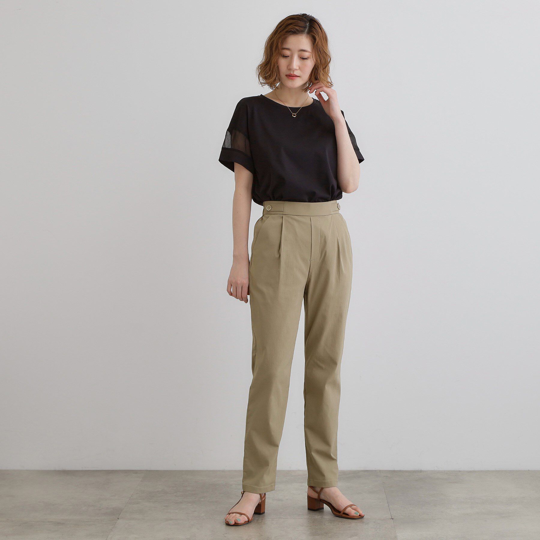 grove「高身長さん向け＋5cm【接触冷感】サマーハイパーストレッチテーパードパンツ」|その他|