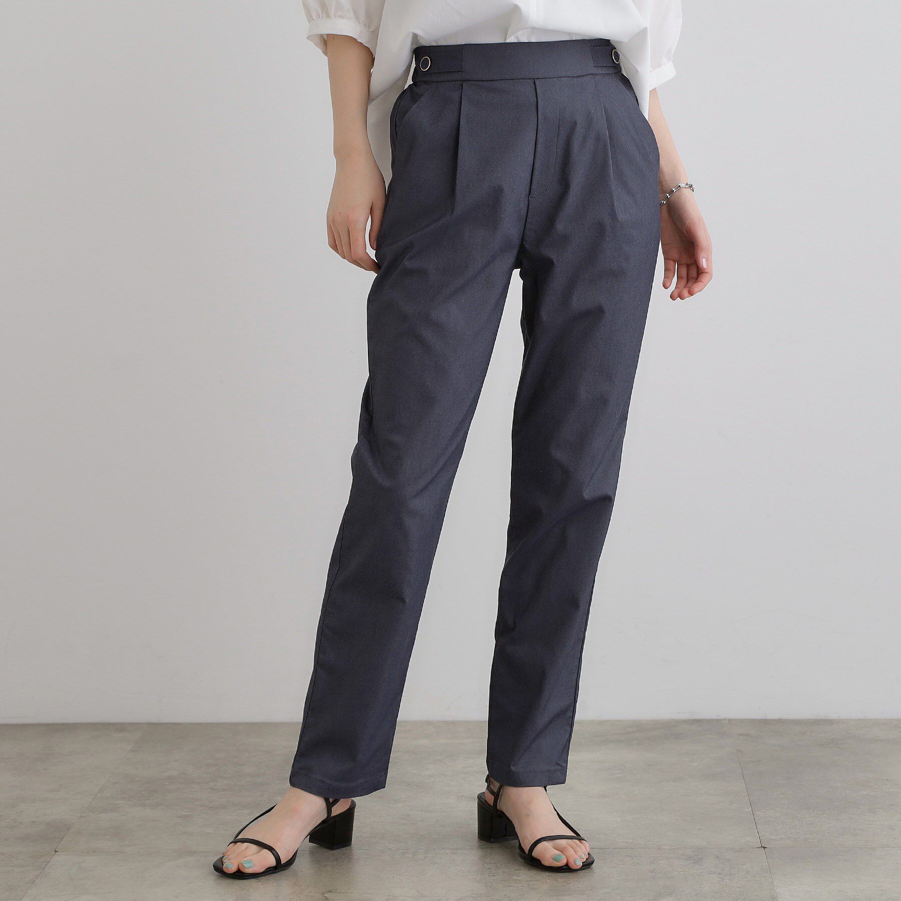 grove「高身長さん向け＋5cm【接触冷感】サマーハイパーストレッチテーパードパンツ」|その他|デニムライク(094