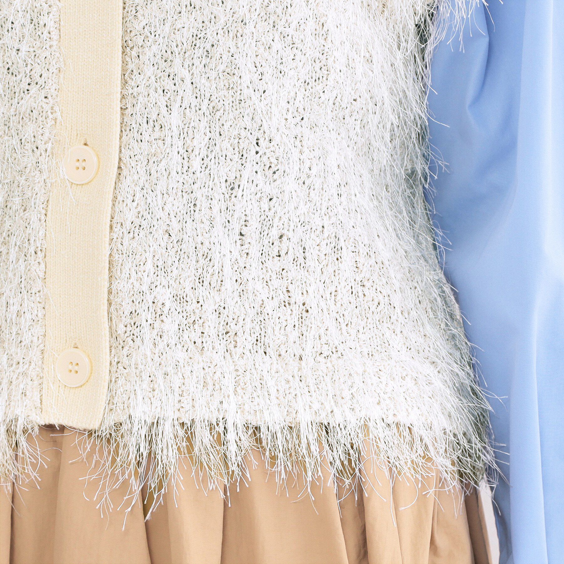 OPAQUE.CLIP「フリンジニットベスト【洗濯機OK】」|ニット・セーター|