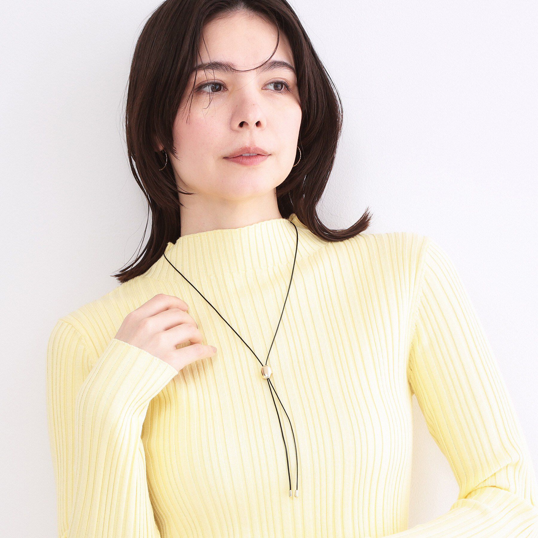 OPAQUE.CLIP「メタルパーツ スライドネックレス」|ネックレス|