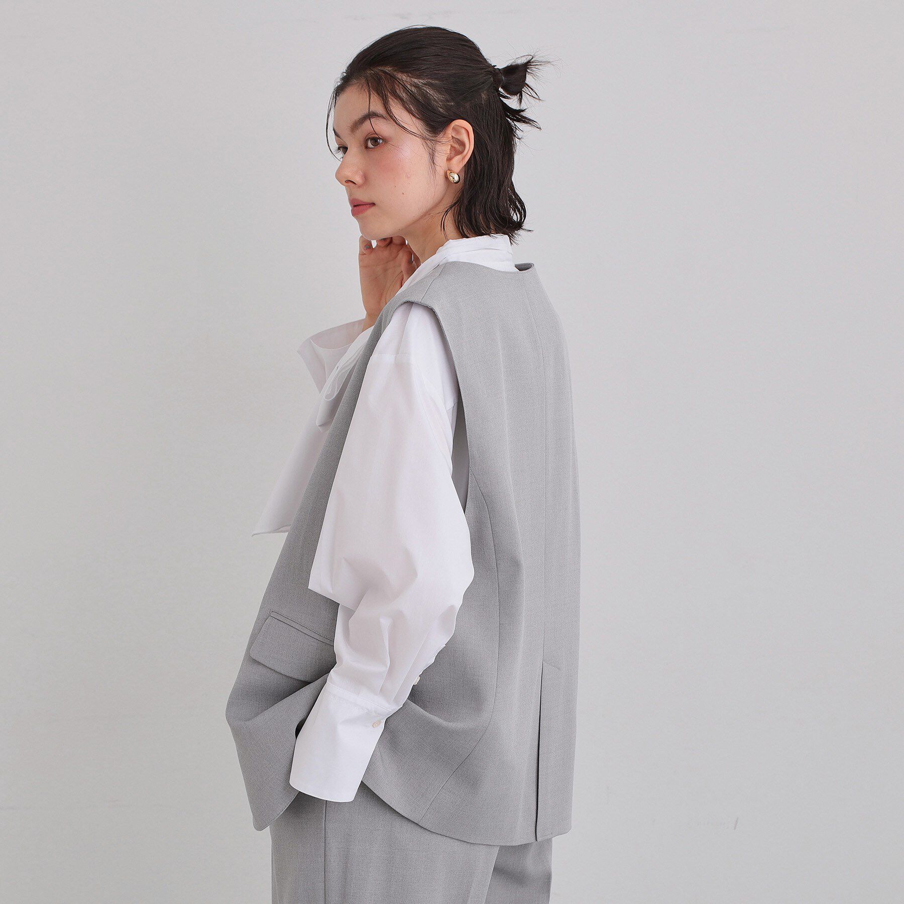 THE SHOP TK「【お仕事にもカジュアルにも】CAVIAN ジレ/セットアップ可」|ベスト・ジレ|