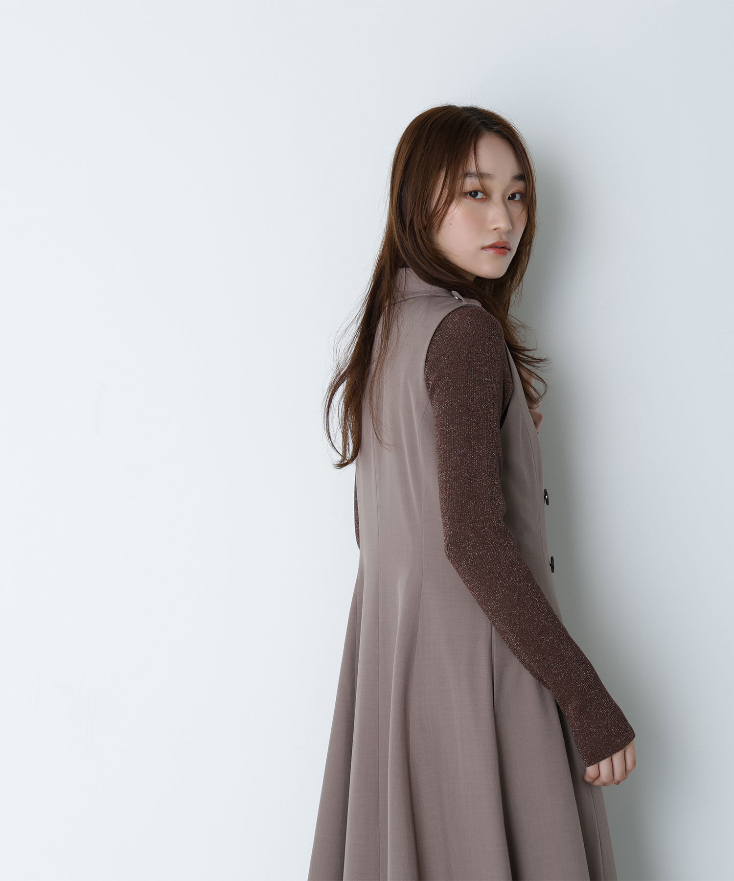  「ハイネックラメリブニット」|ニット・セーター|