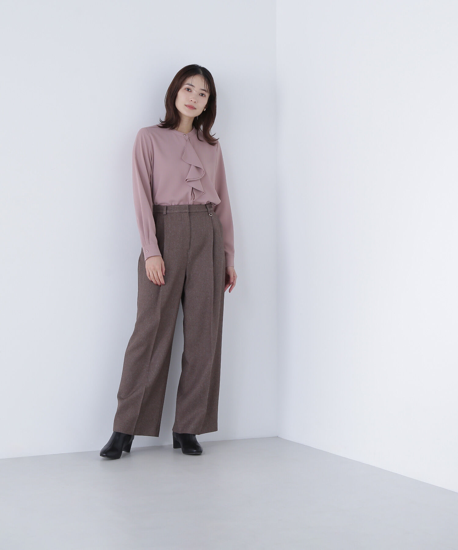  「ダブルラッフルボウブラウス」|シャツ・ブラウス|