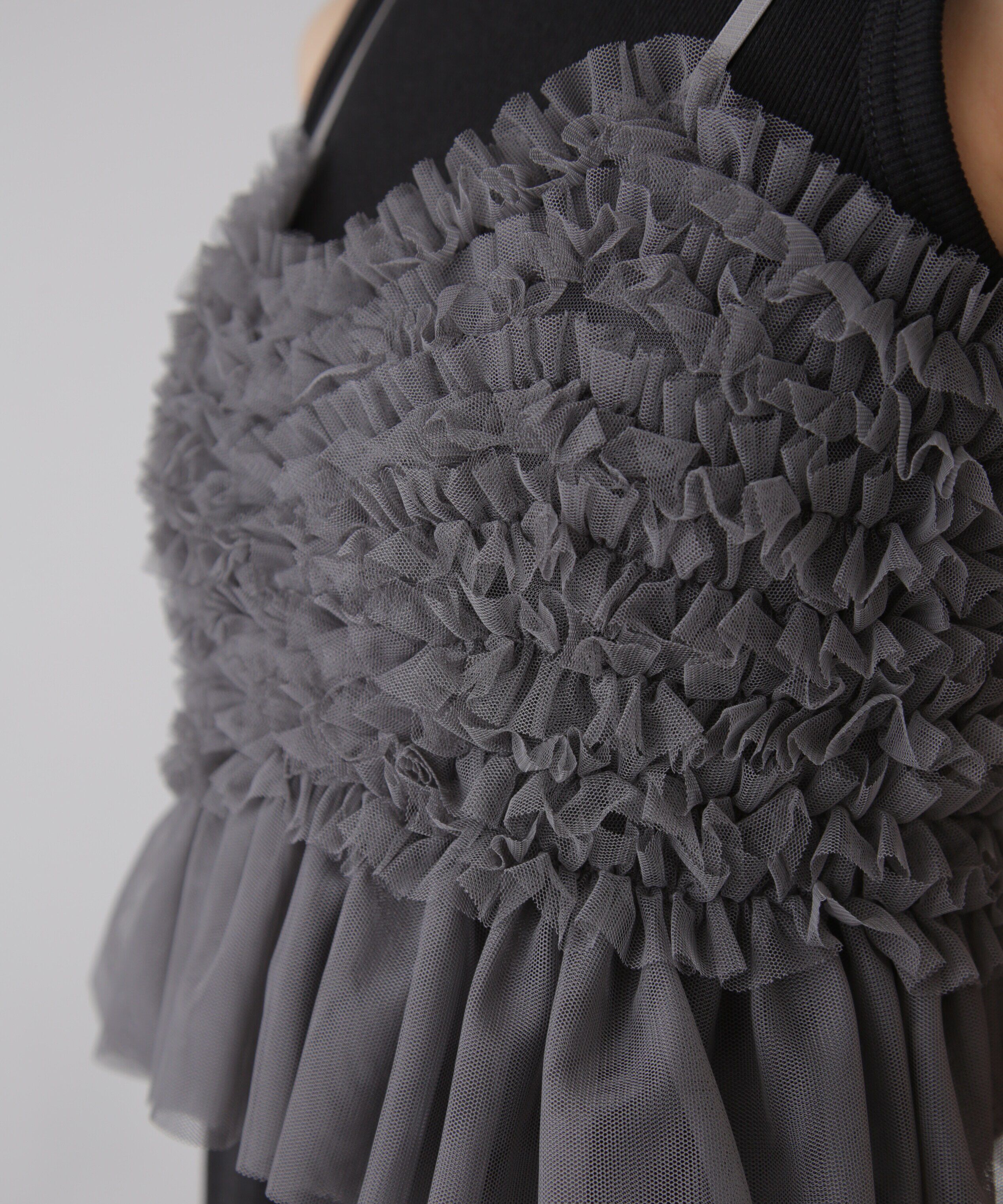  「チュールフリルペプラムビスチェ」|シャツ・ブラウス|