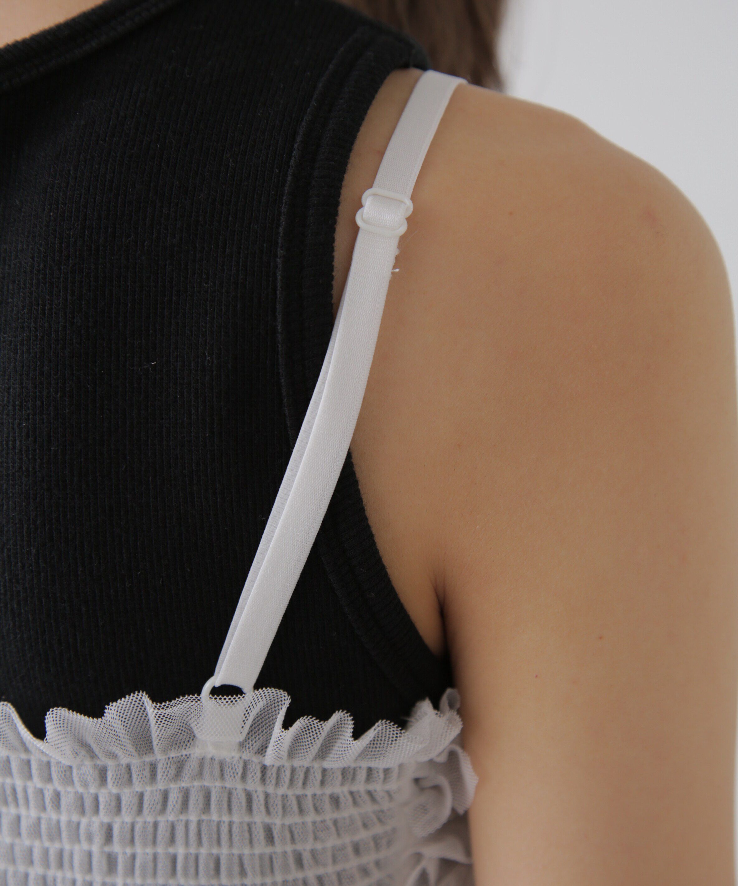  「チュールフリルペプラムビスチェ」|シャツ・ブラウス|