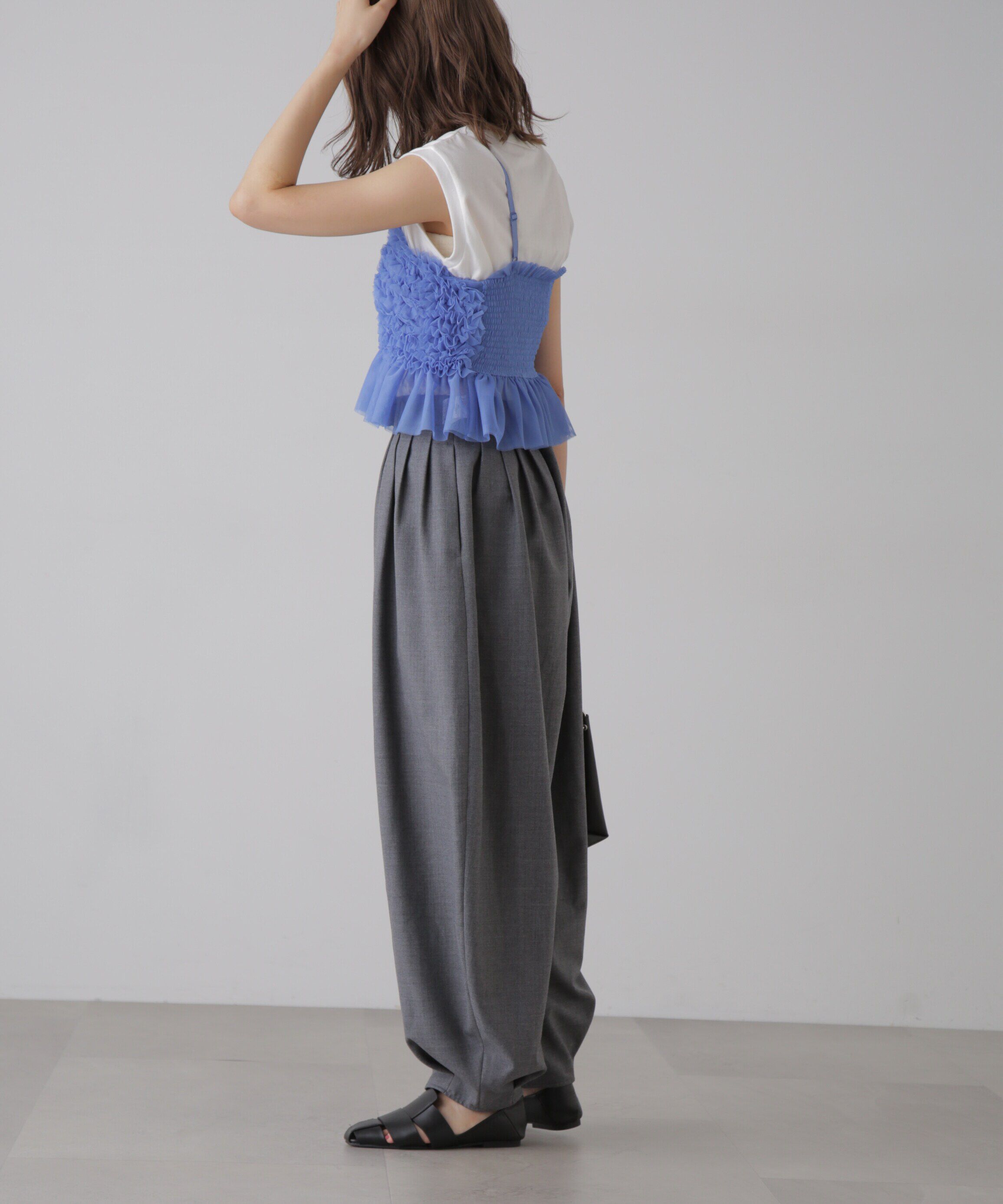  「チュールフリルペプラムビスチェ」|シャツ・ブラウス|