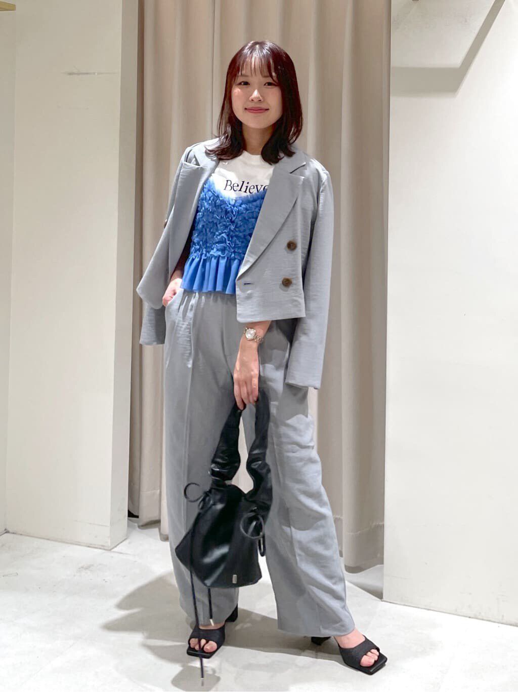  「チュールフリルペプラムビスチェ」|シャツ・ブラウス|