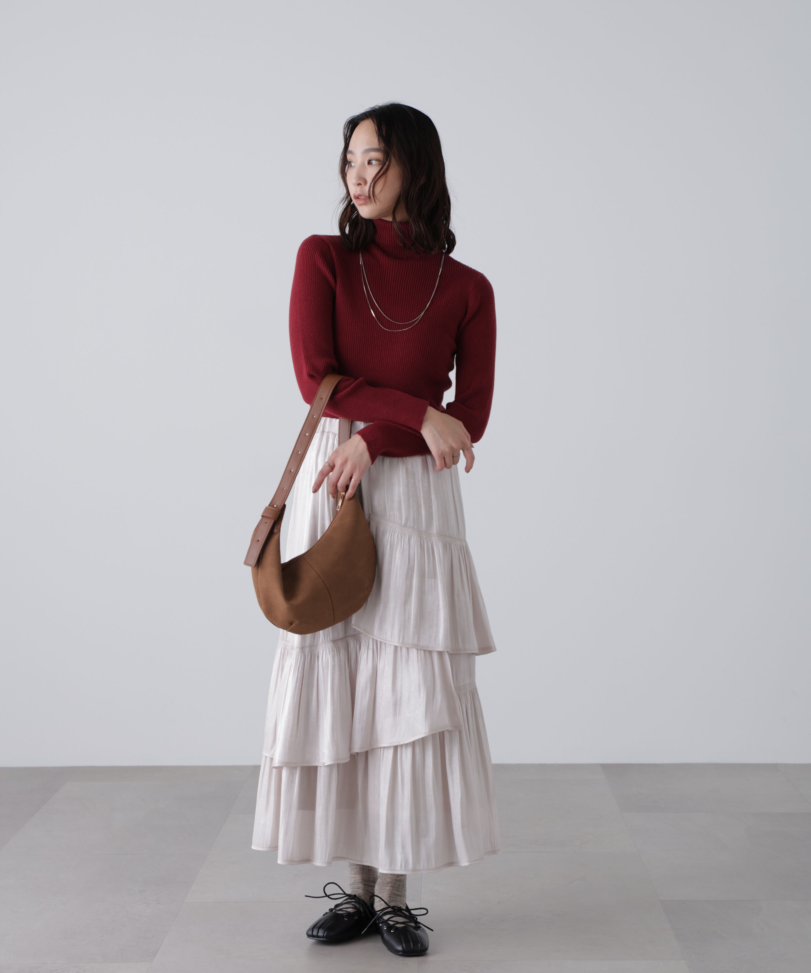  「タートルネックリブニット」|ニット・セーター|