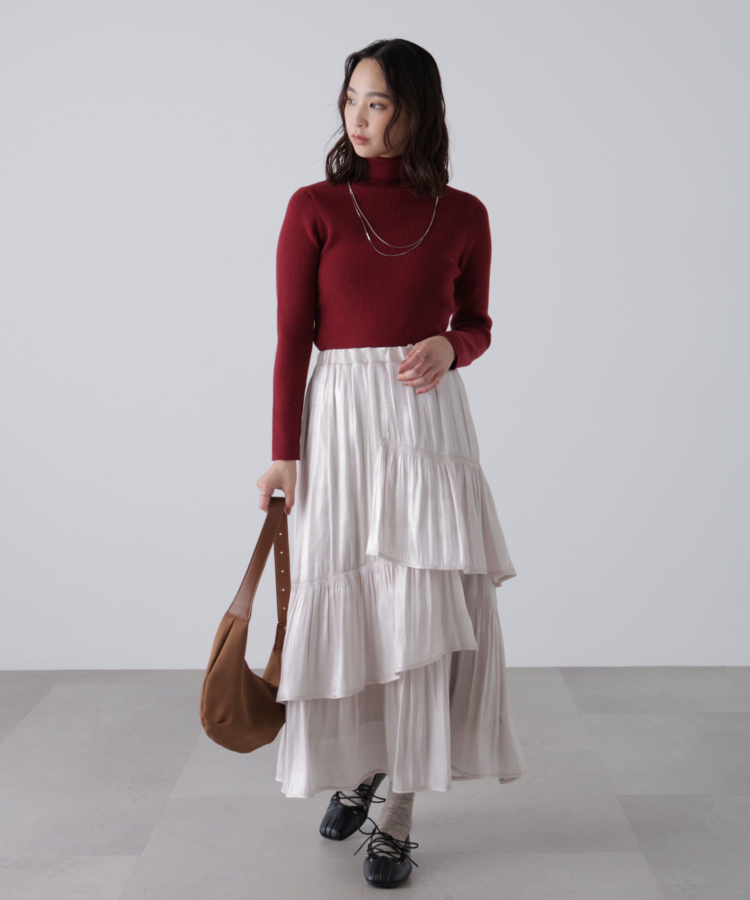  「タートルネックリブニット」|ニット・セーター|