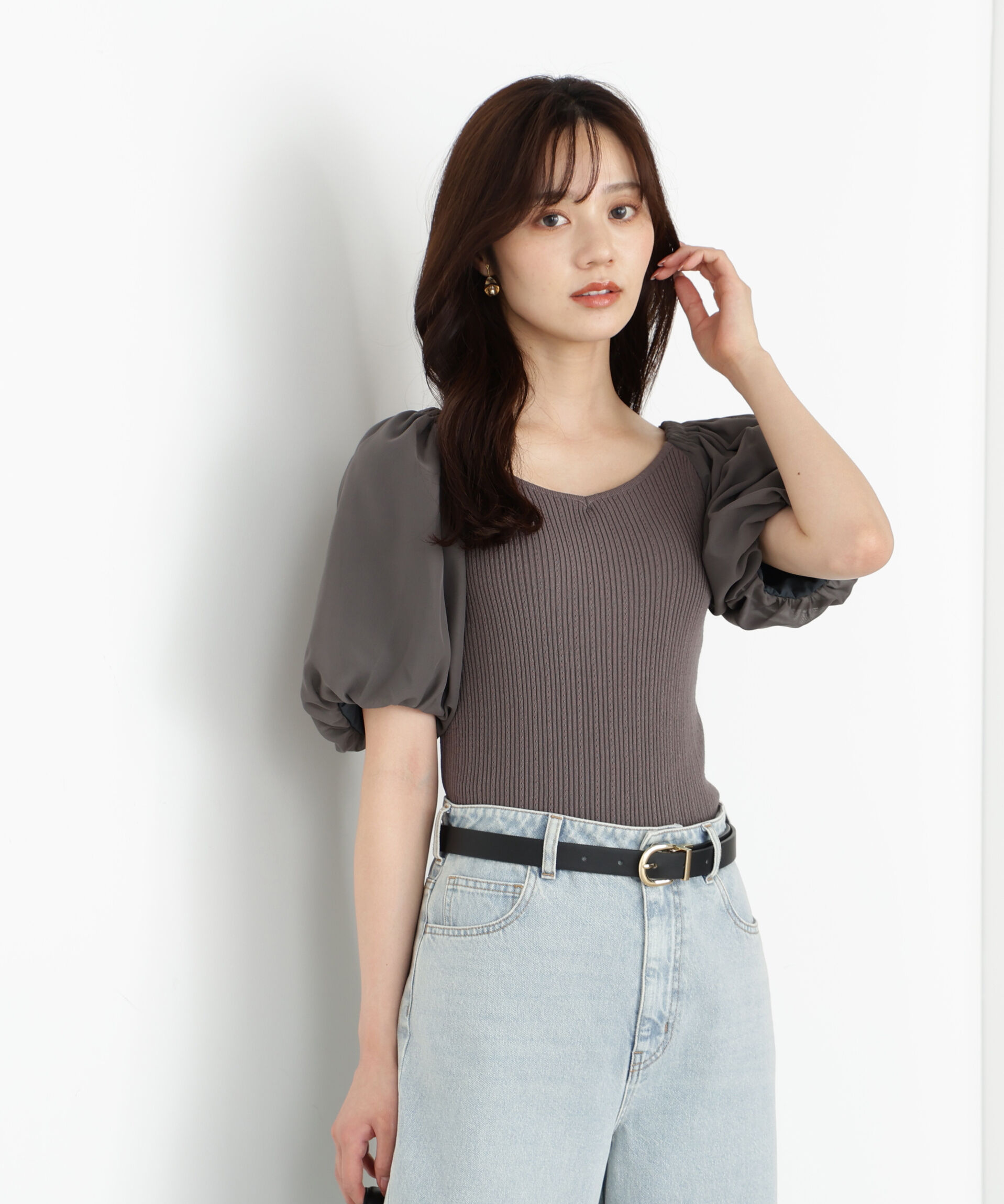 PROPORTION BODY DRESSING「ボリュームスリーブニット」|ニット・セーター|