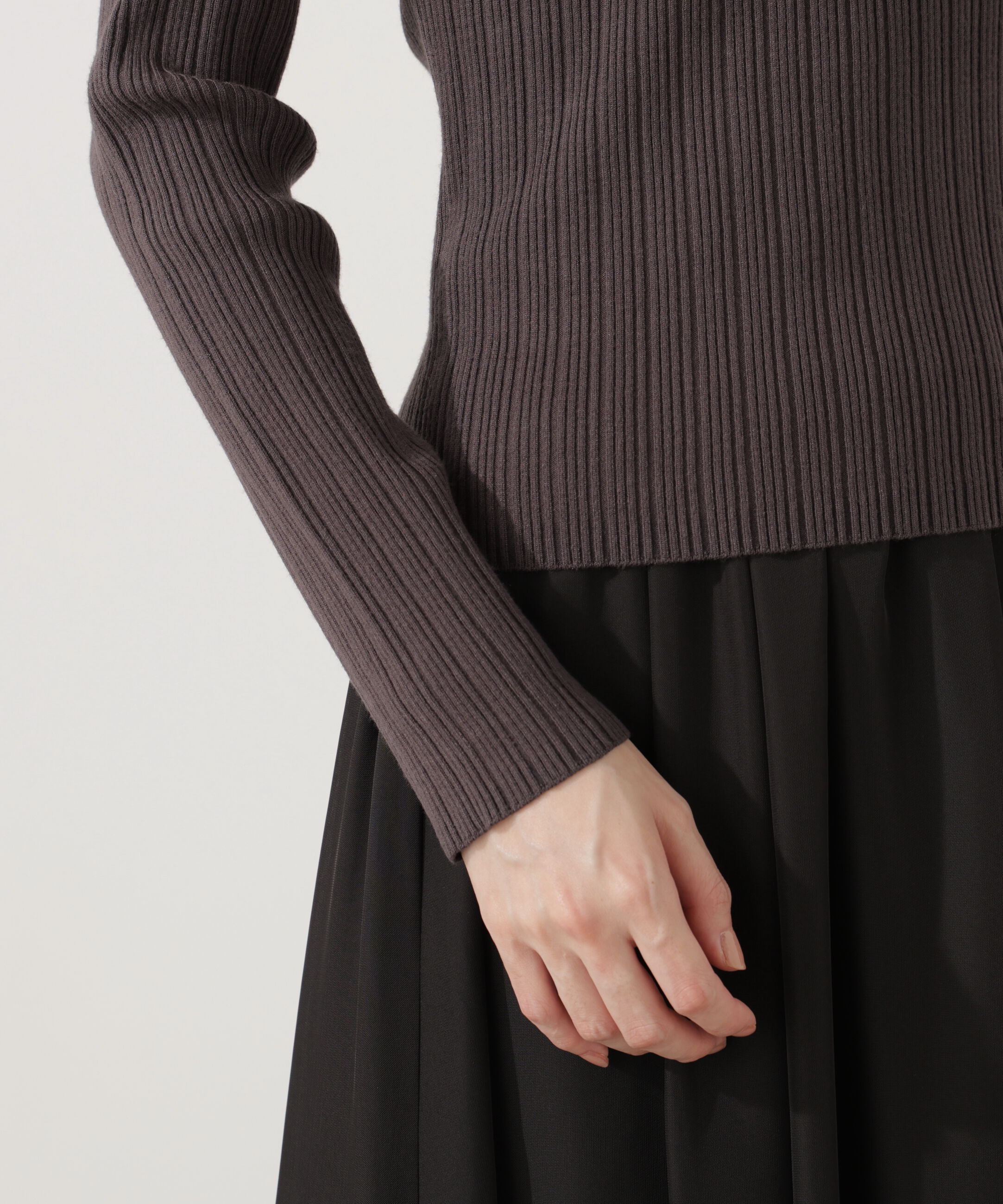 PROPORTION BODY DRESSING「＜ウォッシャブル＞ポロリブニット 25AW」|ニット・セーター|