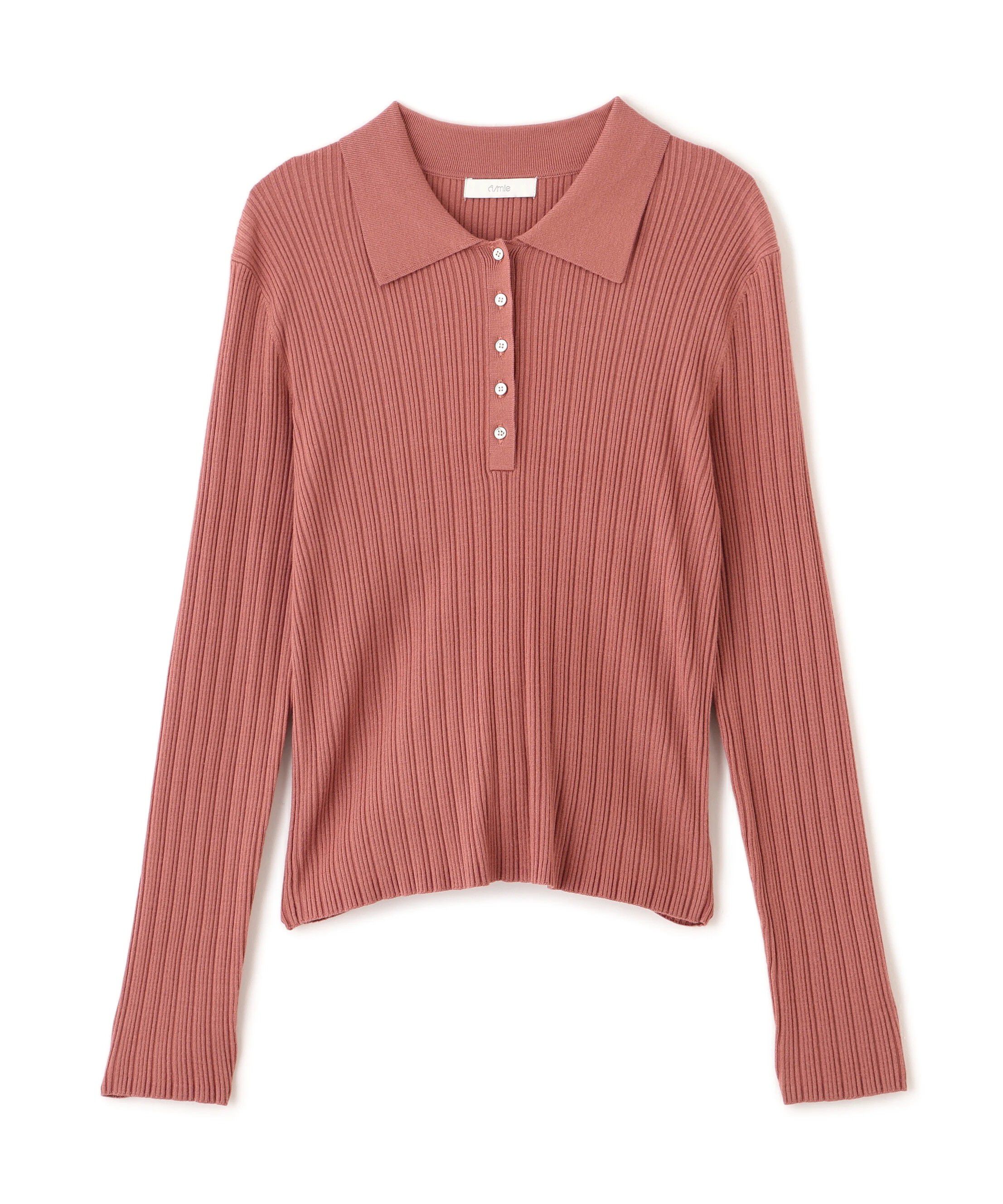 PROPORTION BODY DRESSING「＜ウォッシャブル＞ポロリブニット 25AW」|ニット・セーター|