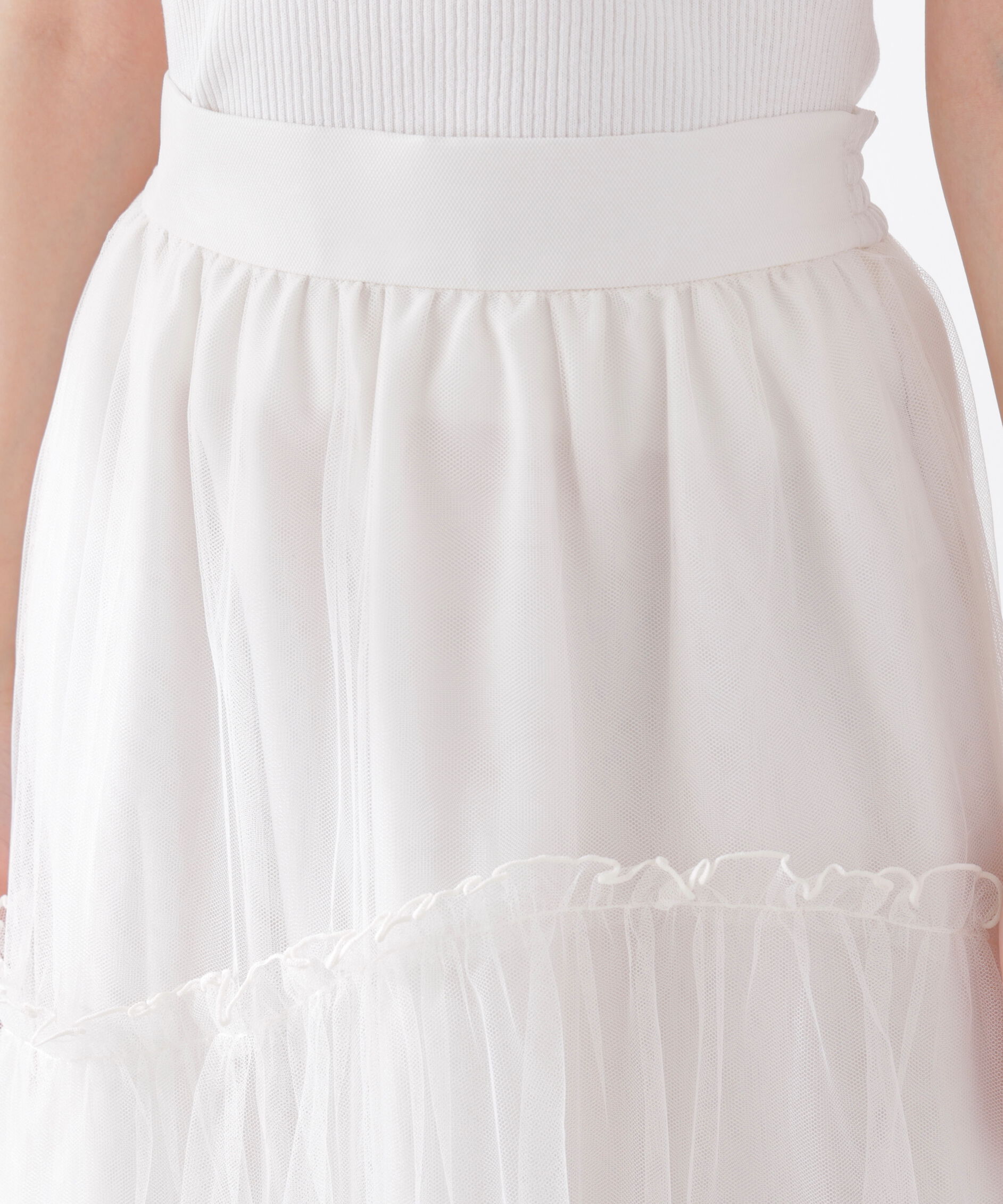 PROPORTION BODY DRESSING「ランダムティアードチュールスカート　26SS」|スカート|