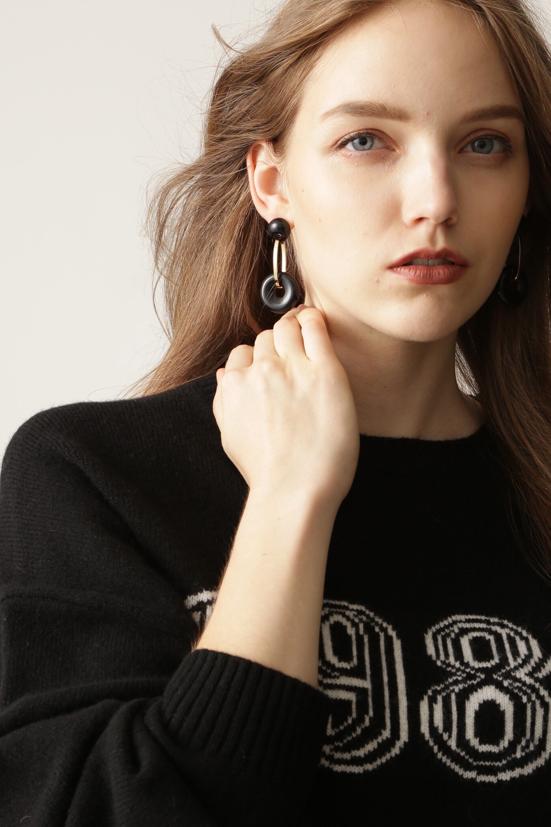  「ダブルリングドロップピアス」|その他|