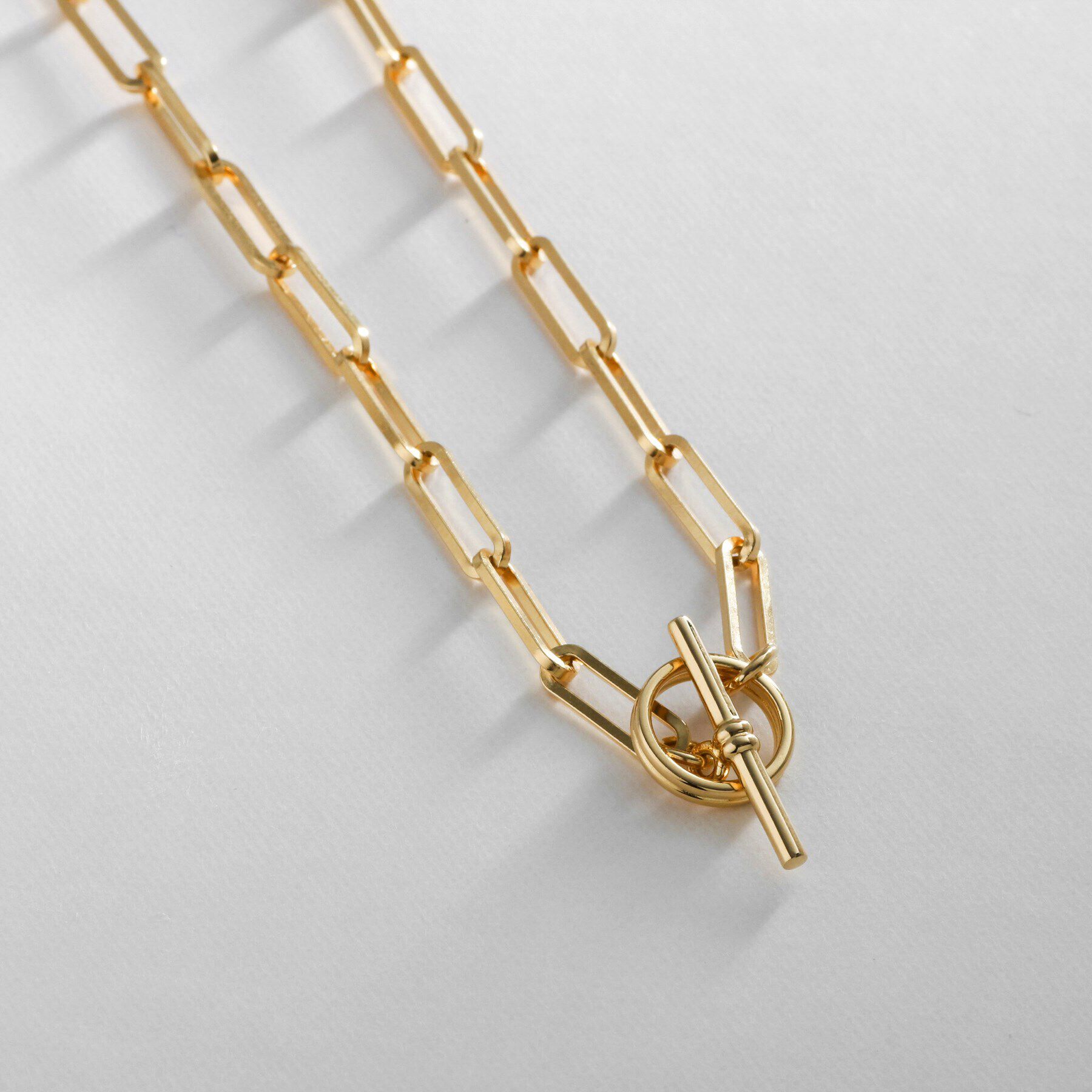 COCOSHNIK ONKITSCH「シルバー リンクチェーン 2WAYマンテルネックレス GP」|ネックレス|