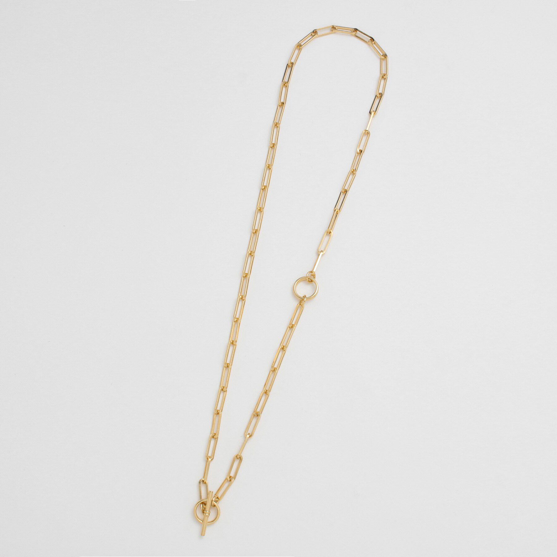 COCOSHNIK ONKITSCH「シルバー リンクチェーン 2WAYマンテルネックレス GP」|ネックレス|